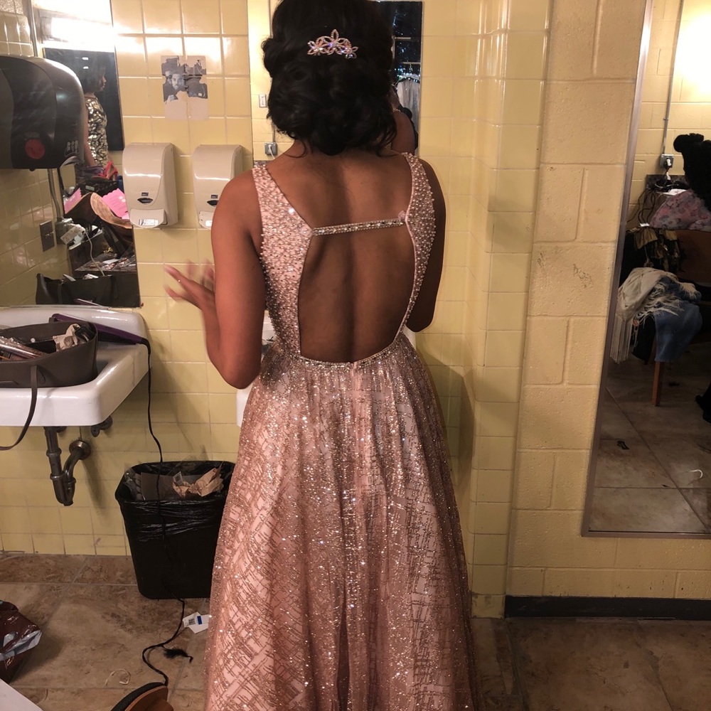 Prom/Homecoming Dress - Rose Gold/Pink